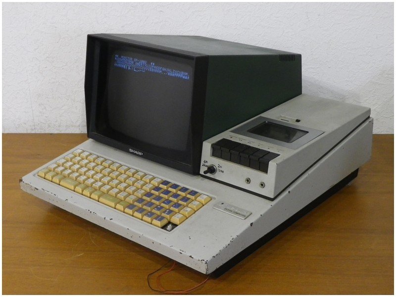 ◇1円/ジャンク/シャープ/MZ-80K2E/歴史的PC/MZシリーズ/『クリーンコンピュータ』/通電・キーボード入力確認/1981年発売【TS0624-3】_画像3