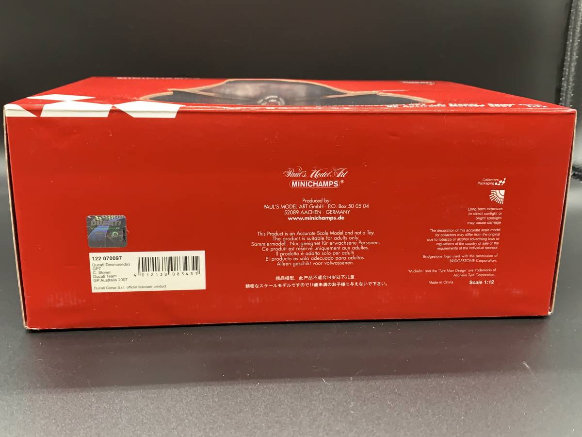 限定4704台 PMA ミニチャンプス 1/12 ドゥカティ デスモセディチ 限定4704台 PMA ミニチャンプス 1/12 ドゥカティ デスモセディチ