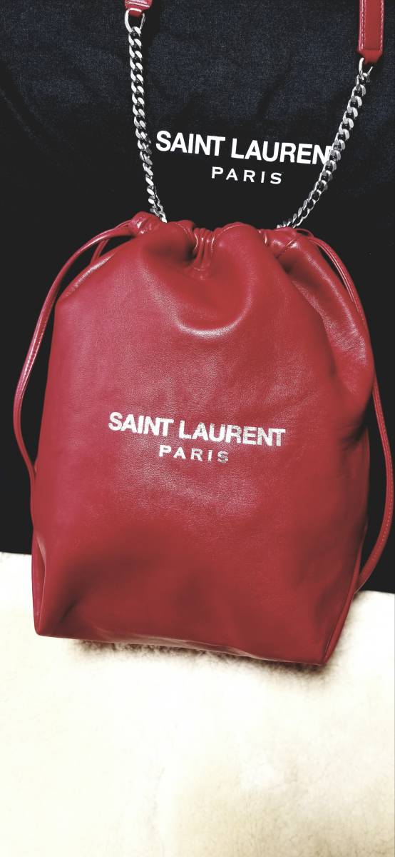 美品☆SAINT LAURENT☆テディチェーンショルダーバッグ☆サンローラン