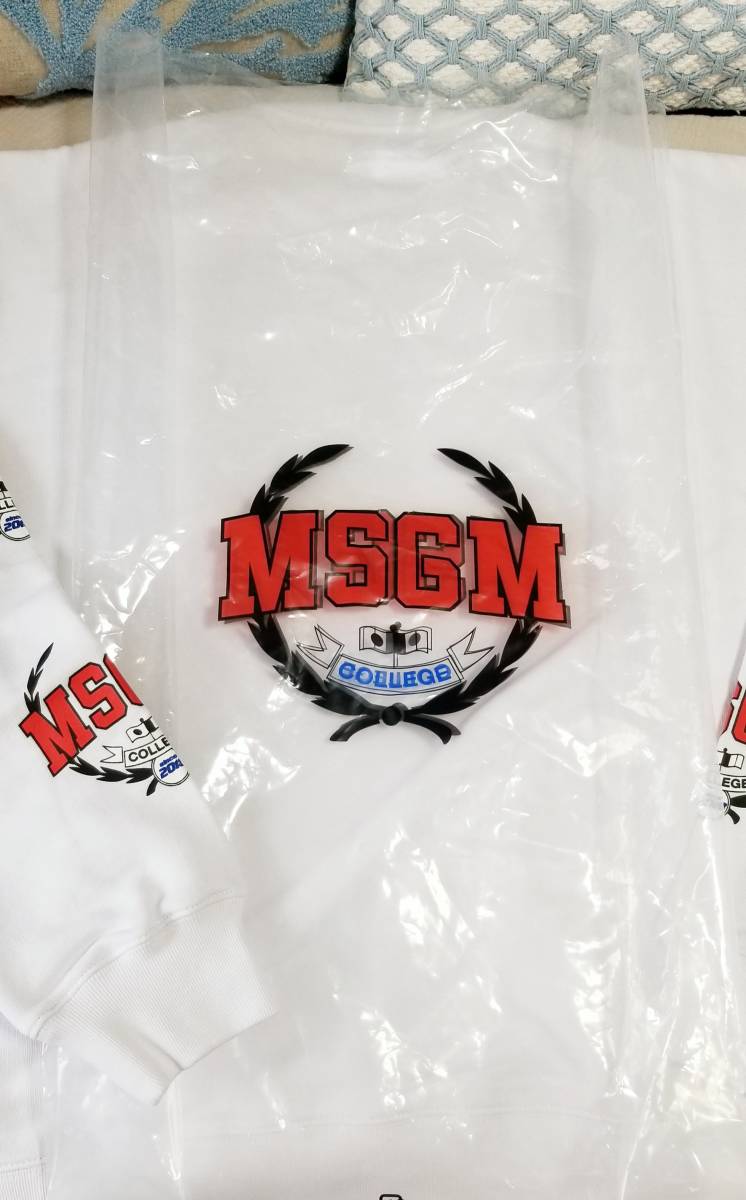  новый товар *MSGM COLLEGE* тренировочный / футболка * M e волокно - M колледж * унисекс 