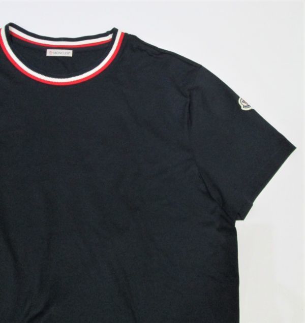 ランキング第1位MONCLER モンクレール Tシャツ トリコロール ロゴ XL 正規品