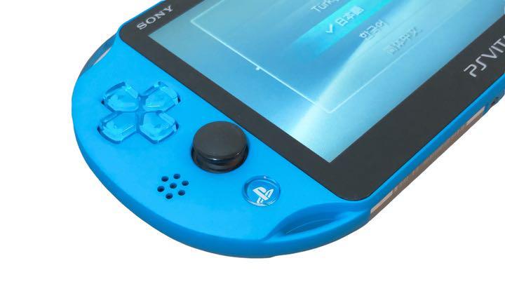 極美品 ほぼ新品 PS Vita PSVita PCH-2000 シリーズ Wi-Fiモデル プレイステーション ヴィータ 本体 アクアブルー USBケーブル付き