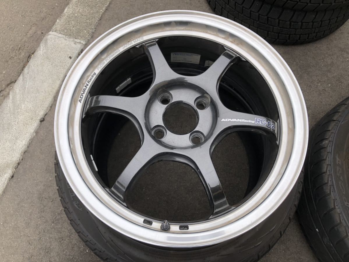 本物◇ ADVAN レーシング RG-D2 16インチ 4H 100 6.5J+45 ienomat.com.br