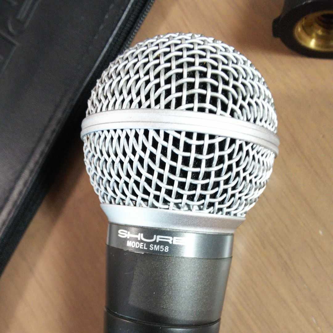 SHURE SM58 ダイナミックマイク MADE IN USA ポルシェロゴ マイク