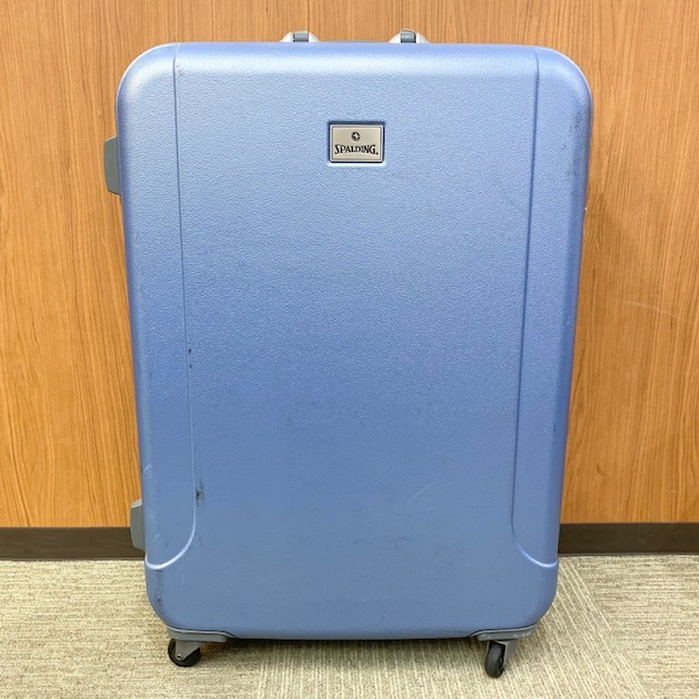 【46435】SPALDING/スポルディング　スーツケース　キャリーケース　旅行かばん　大型　中古　鍵付　現状品_画像1
