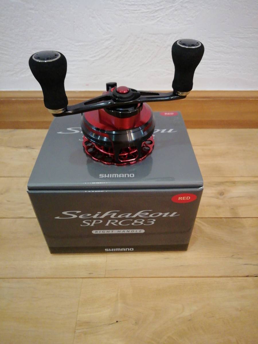 シマノ 19 セイハコウ SP RC83 右巻き レッドSHIMANO 筏リール シマノ 19 セイハコウ SP RC83 右巻き レッドSHIMANO 筏リール