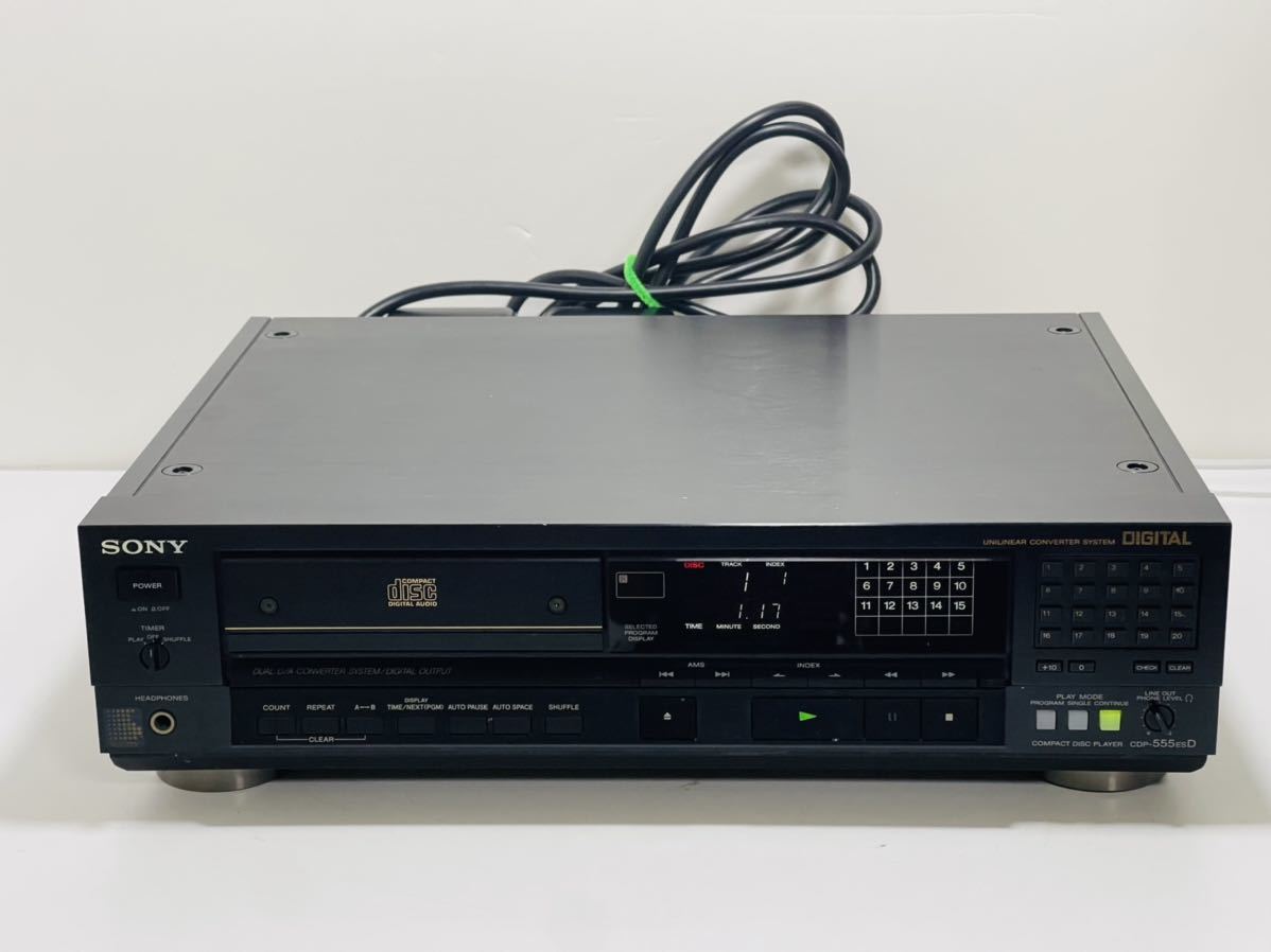 SONY ソニー CDP-555ESD CDプレーヤー リモコン付属 動作良好 SONY ソニー CDP-555ESD CDプレーヤー リモコン付属 動作良好