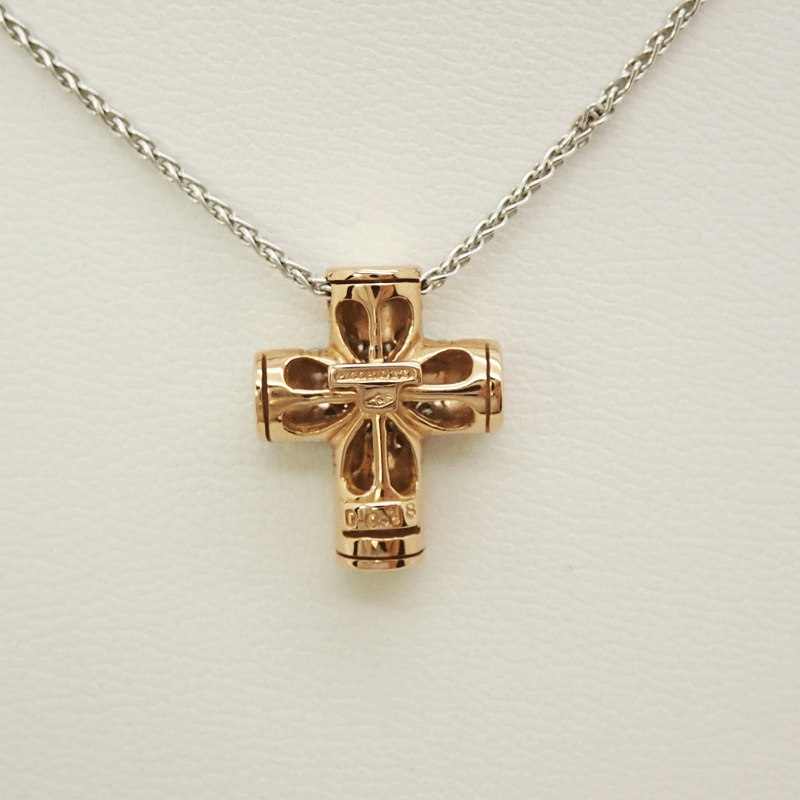 PICCHIOTTIpikyoti бриллиант Cross колье D0.18ct шея .2. место .. иметь поэтому . сделка ( на фото ) бесплатная доставка!!