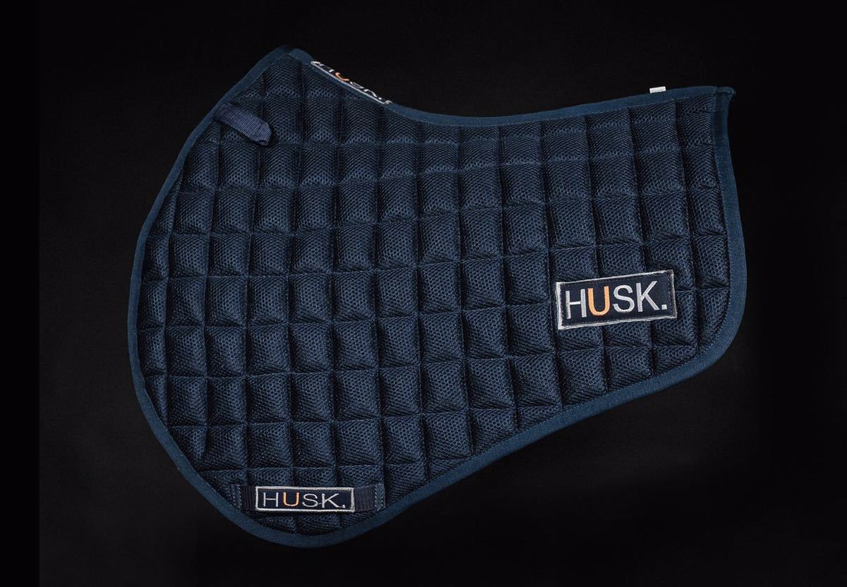 卸売 乗馬 イギリス 新品 ネイビー 障害ゼッケン HUSK 乗馬、馬術