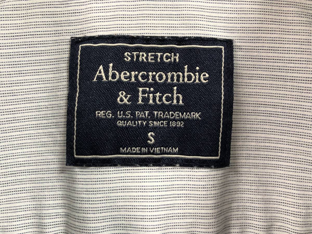 Abercrombie & Fitch メンズ シャツ サイズS アバクロンビー＆フィッチ 長袖シャツ アバクロ ライトブルー_画像3