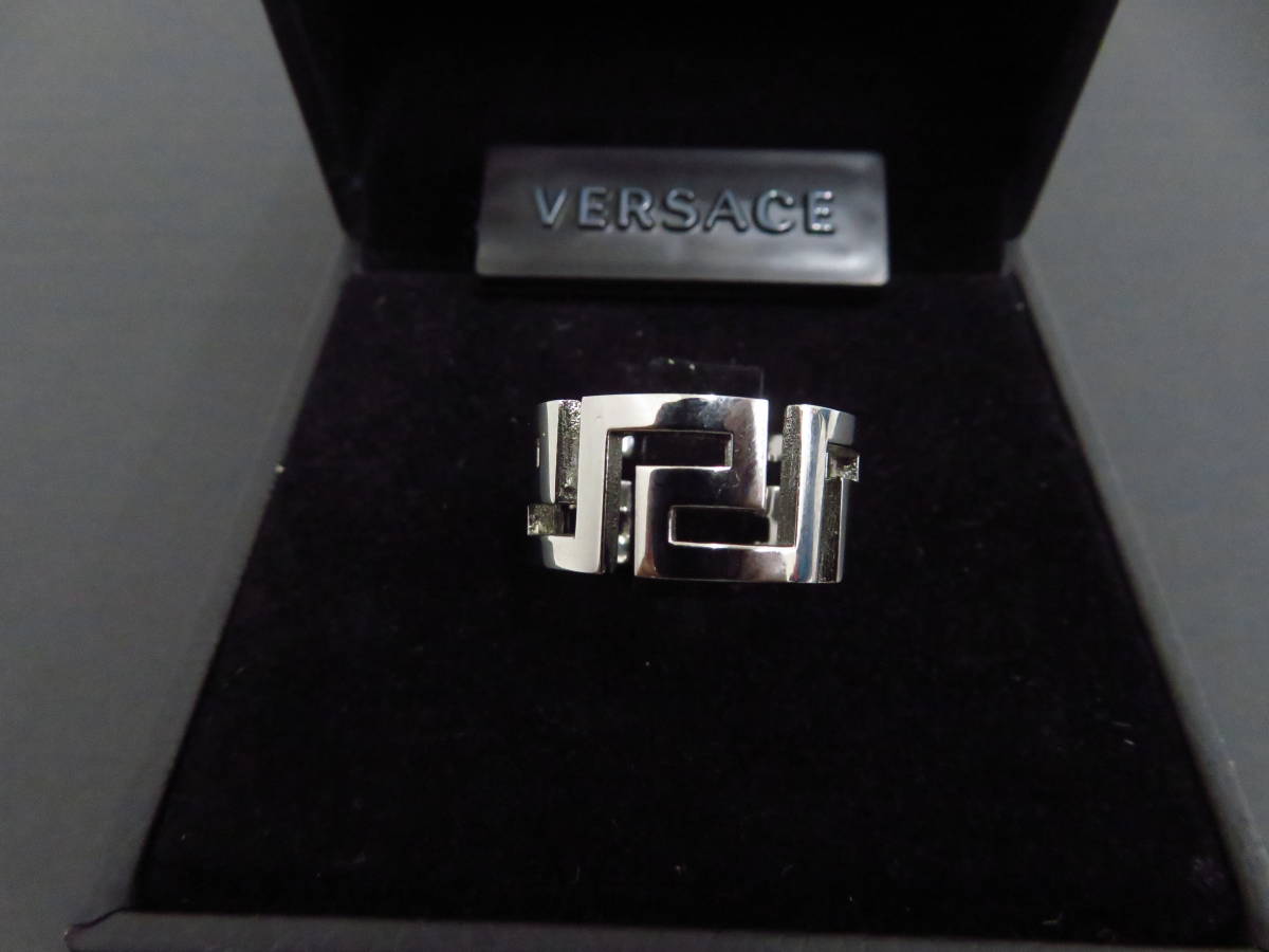 sb87) VERSACE ヴェルサーチ ヴェルサーチェ グレカ リング 指輪
