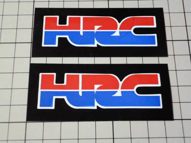 HRC ステッカー 2枚(74×22mm) ホンダ レーシング_画像1