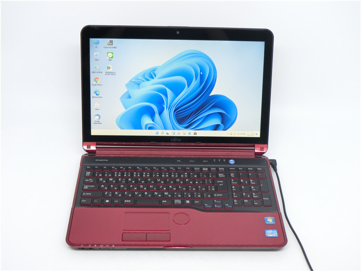 最新Win11Pro/カメラ内蔵/中古/15.6型/ノートPC/新品SSD512/8GB/3世代i7/FMV AH77/H MS Office2021搭載 新品無線マウス 動作良品
