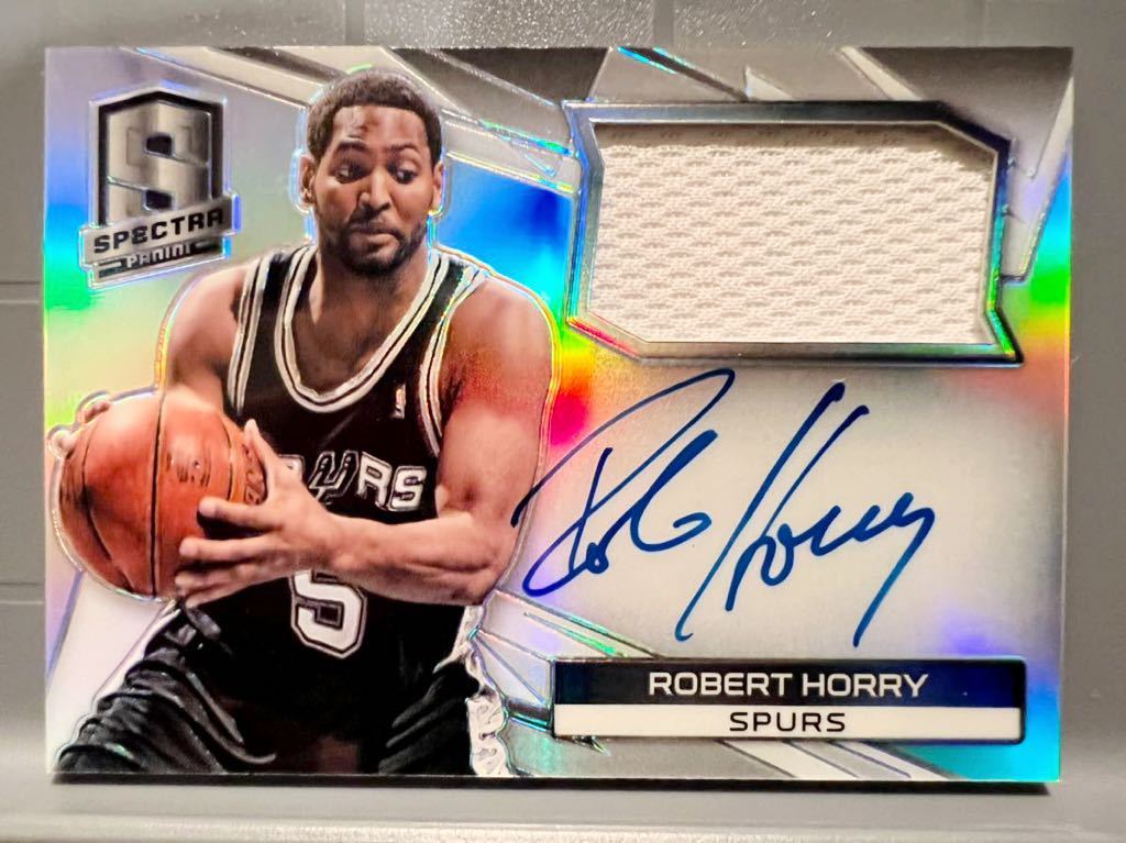 直書/125 Prizm Auto Jersey 14 Panini Robert Horry ロバート・オーリー NBA サイン ユニフォーム バスケ 7回優勝 Spurs スパーズ Legend