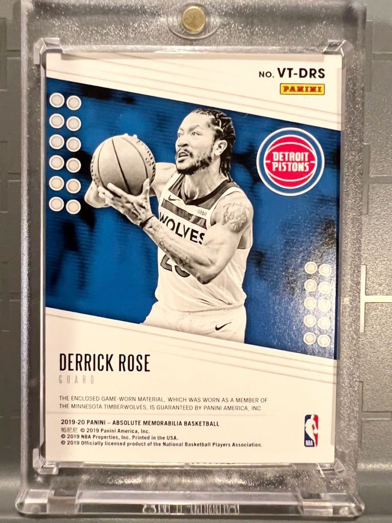 25枚限定 Patch 19 Panini Derrick Rose デリック・ローズ NBA 実使用 ユニフォーム パッチ バスケ ブルズ Bulls Pistons MVP All-star_画像2