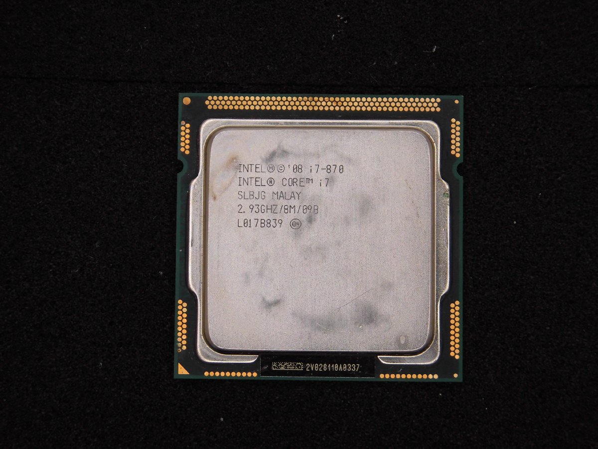 【T850】CPU★Core i7-870 2.93GHz_画像1