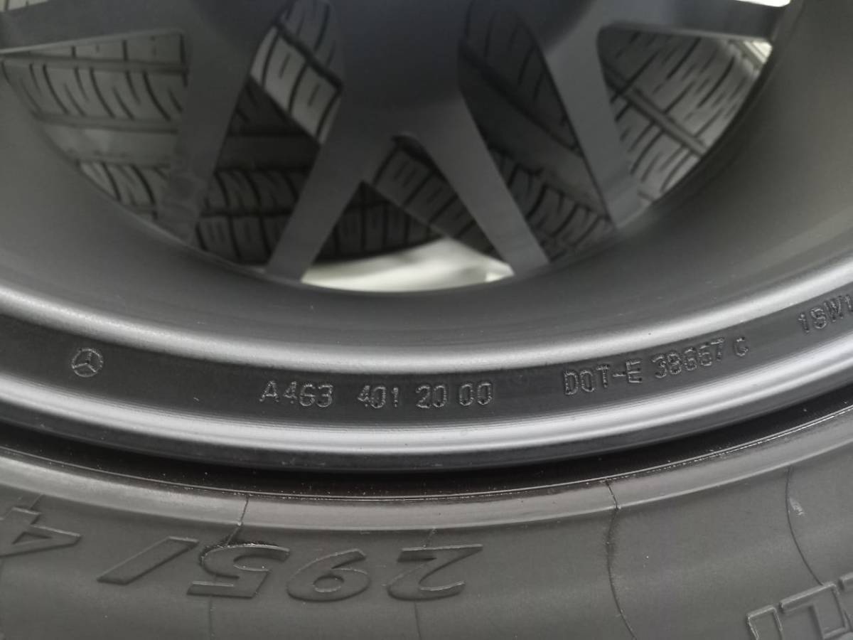 高級品★ 2020 ベンツ AMG W463 GクラスG65 エディション463純正22ホイール4本 G350 G500 G55 G63 G65 G400D Pirelli_画像8