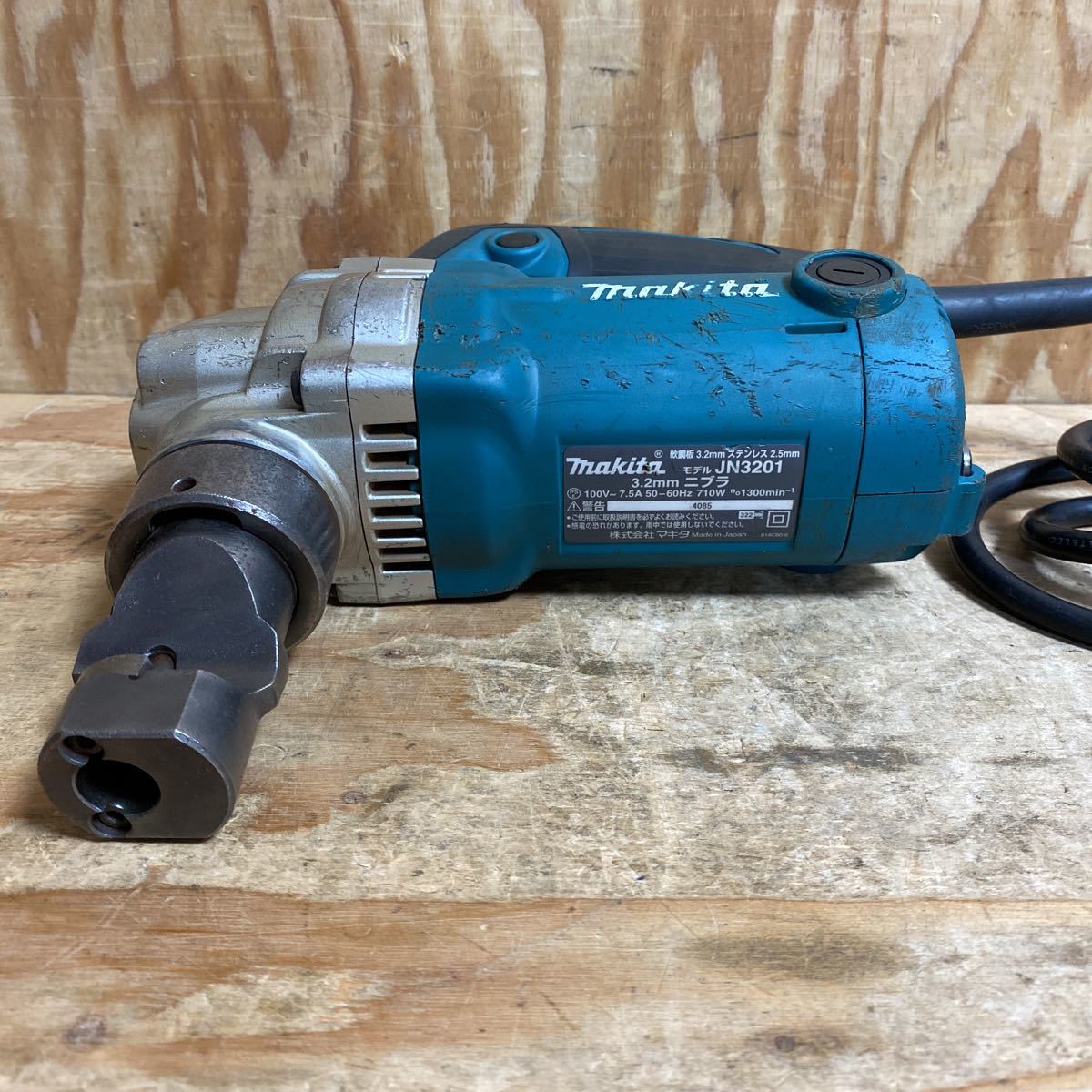 マキタ makita 3.2mm ニブラ JN3201 軟鋼板 3.2mm ステンレス 2.5mm