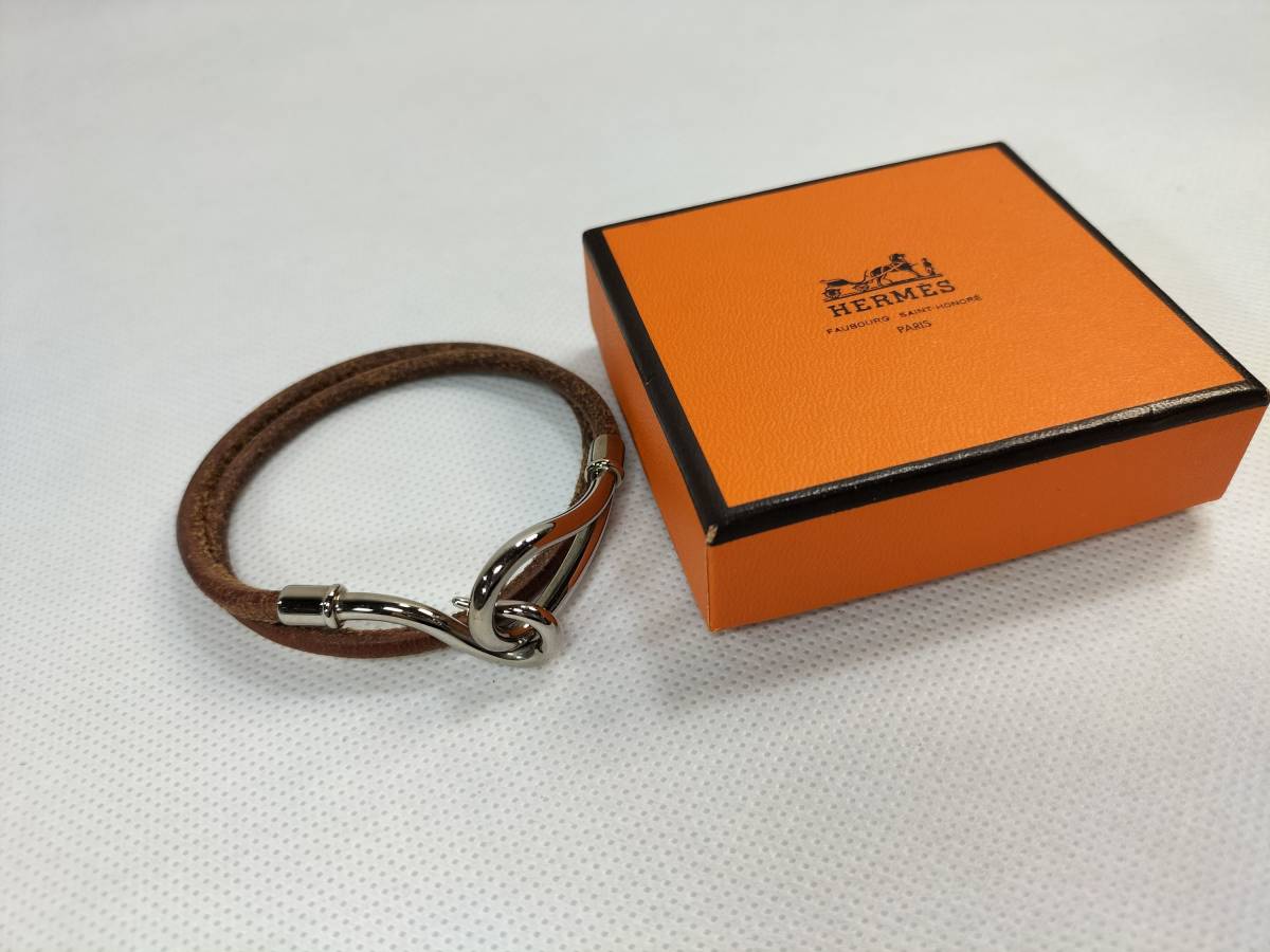 ○送料無料○ HERMES エルメス ジャンボ レザー シルバー金具 2連