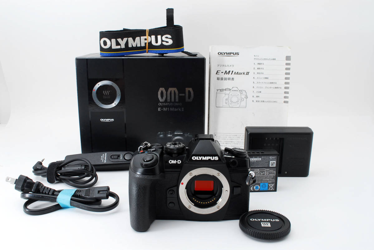 未使用に近いオリンパス OLYMPUS OM-D E-M1 Mark II ブラック ボディ