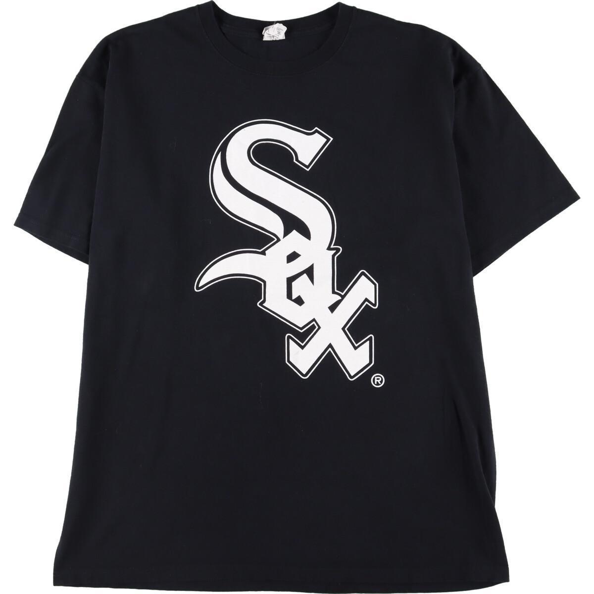 国内外の人気 古着 /eaa252448 メンズXL スポーツプリントTシャツ シカゴホワイトソックス SOX WHITE CHICAGO MLB  anvil 文字、ロゴ