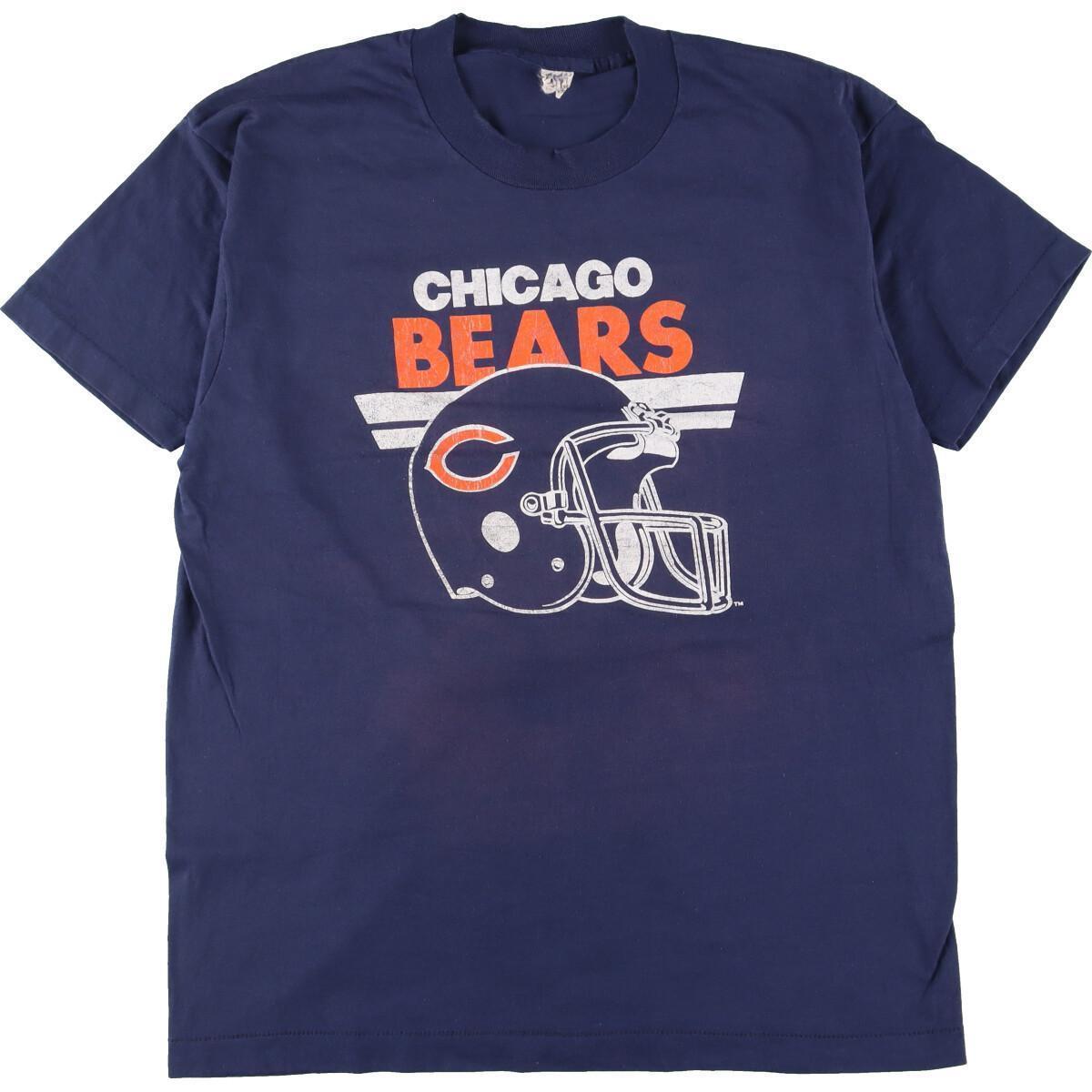 【海外限定】 スクリーンスターズ 80年代 古着 SCREEN /eaa258397 メンズM スポーツプリントTシャツ シカゴベアーズ BEARS CHICAGO NFL STARS 文字、ロゴ