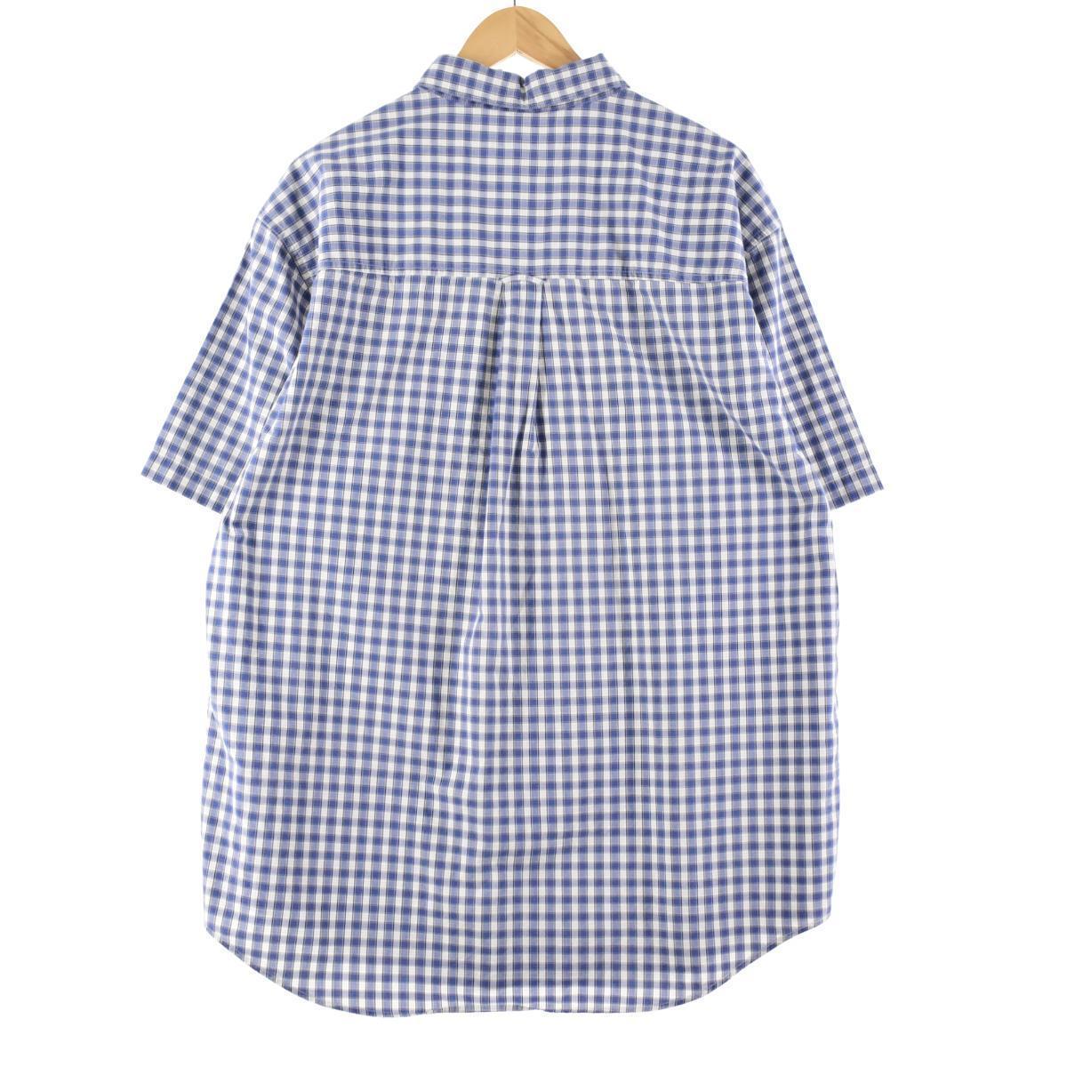 古着 90年代 ラルフローレン Ralph Lauren CHAPS チャップス 半袖 ボタンダウンチェックシャツ メンズXL ヴィンテージ /eaa266910
