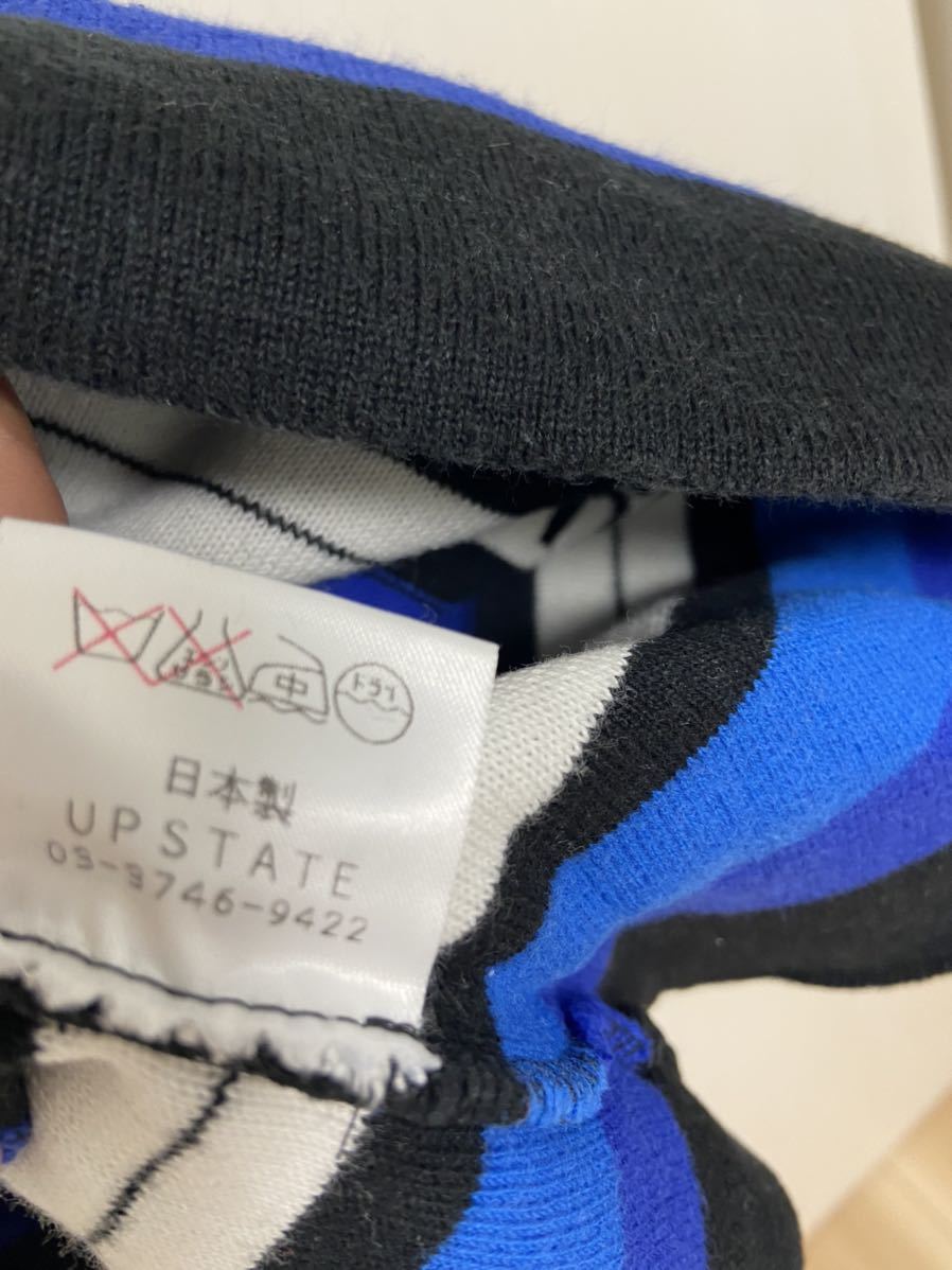* б/у *size XL*90 годы обратная сторона .upstate хлопок короткий рукав summer свитер сделано в Японии выше состояние 