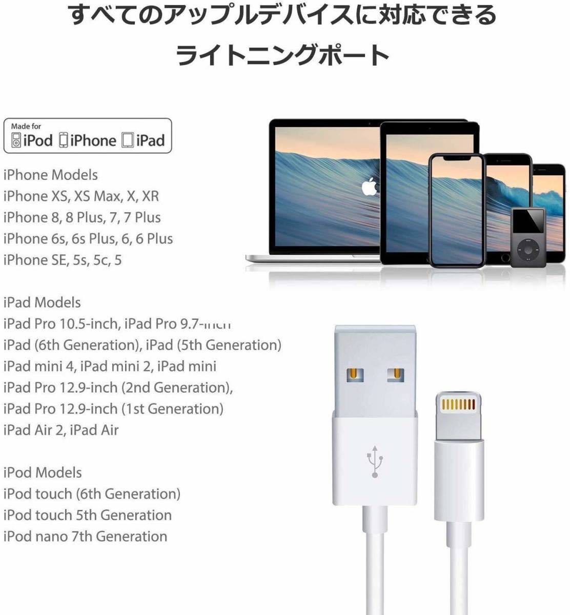 総合福袋 iPhone 充電ケーブル Lightning ケーブル 純正品質 Apple ライトニング 充電器 急速充電 iPadに対応 2.4A 1ｍ ×5本セット grovesquaregalleries.com