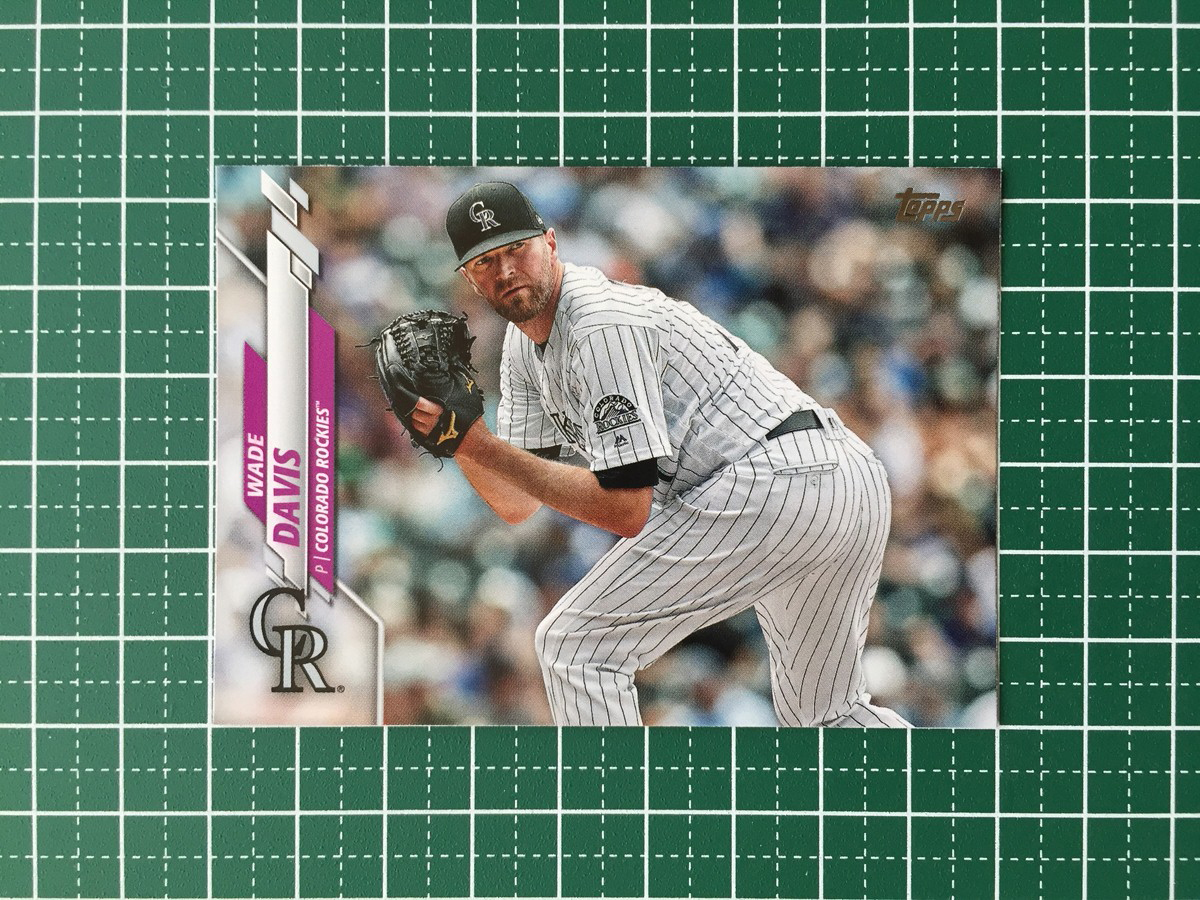 ★TOPPS MLB 2020 SERIES 1 #293 WADE DAVIS［COLORADO ROCKIES］ベースカード 20★_画像1