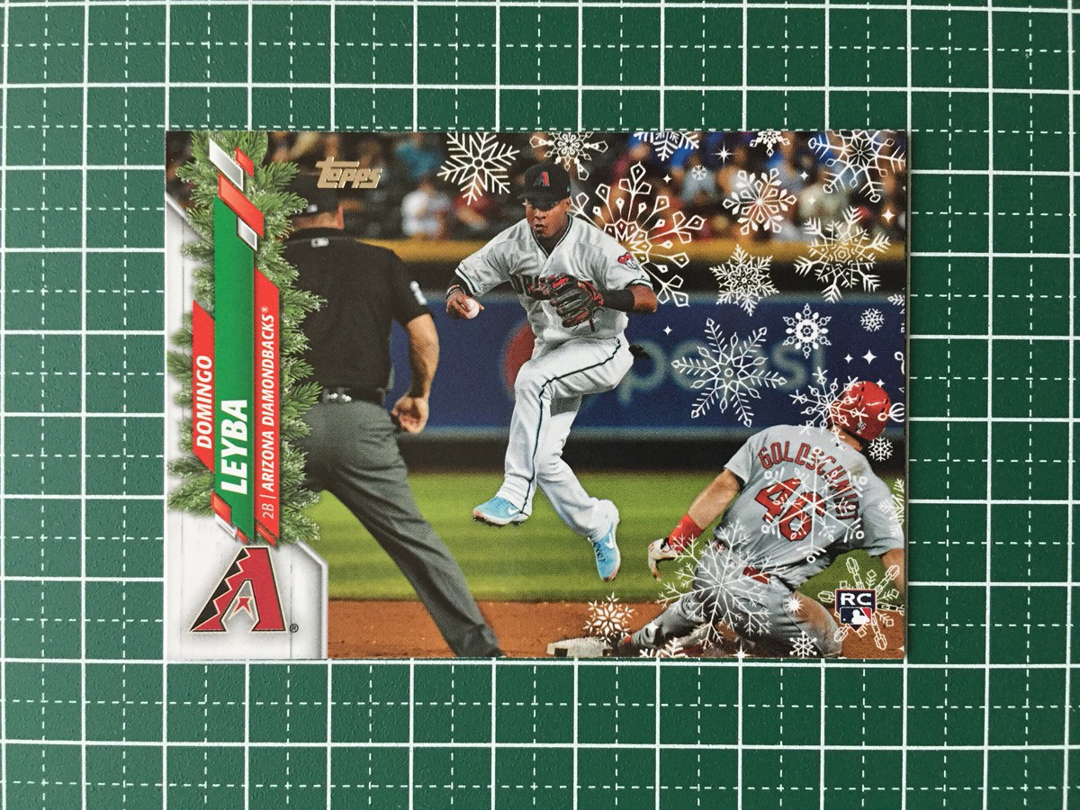 ★TOPPS MLB 2020 HOLIDAY #HW92 DOMINGO LEYBA［ARIZONA DIAMONDBACKS］ベースカード ルーキー RC★_画像1