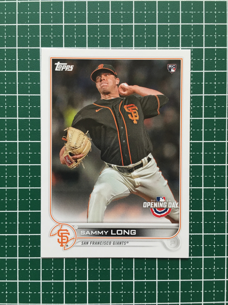 ★TOPPS MLB 2022 OPENING DAY #156 SAMMY LONG［SAN FRANCISCO GIANTS］ベースカード「BASE」ルーキー「RC」★_画像1