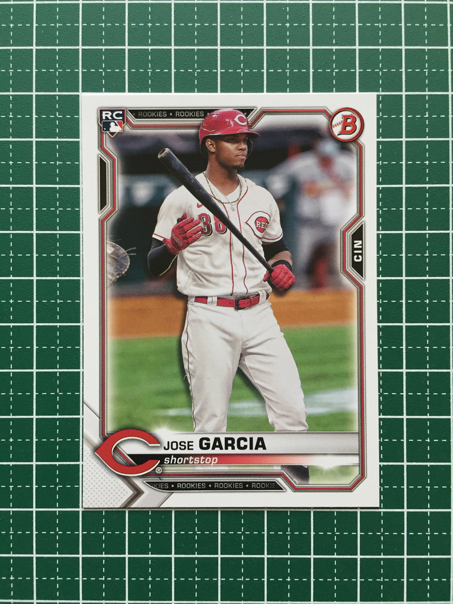 ★TOPPS MLB 2021 BOWMAN #56 JOSE GARCIA［CINCINNATI REDS］ベースカード「BASE」ルーキー RC★_画像1