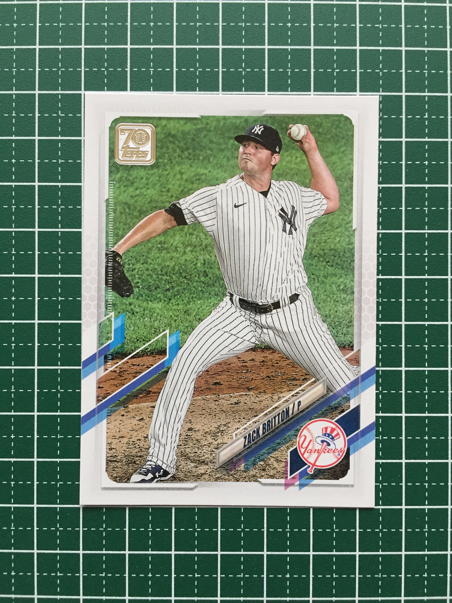 ★TOPPS MLB 2021 SERIES 1 #254 ZACK BRITTON［NEW YORK YANKEES］ベースカード★_画像1