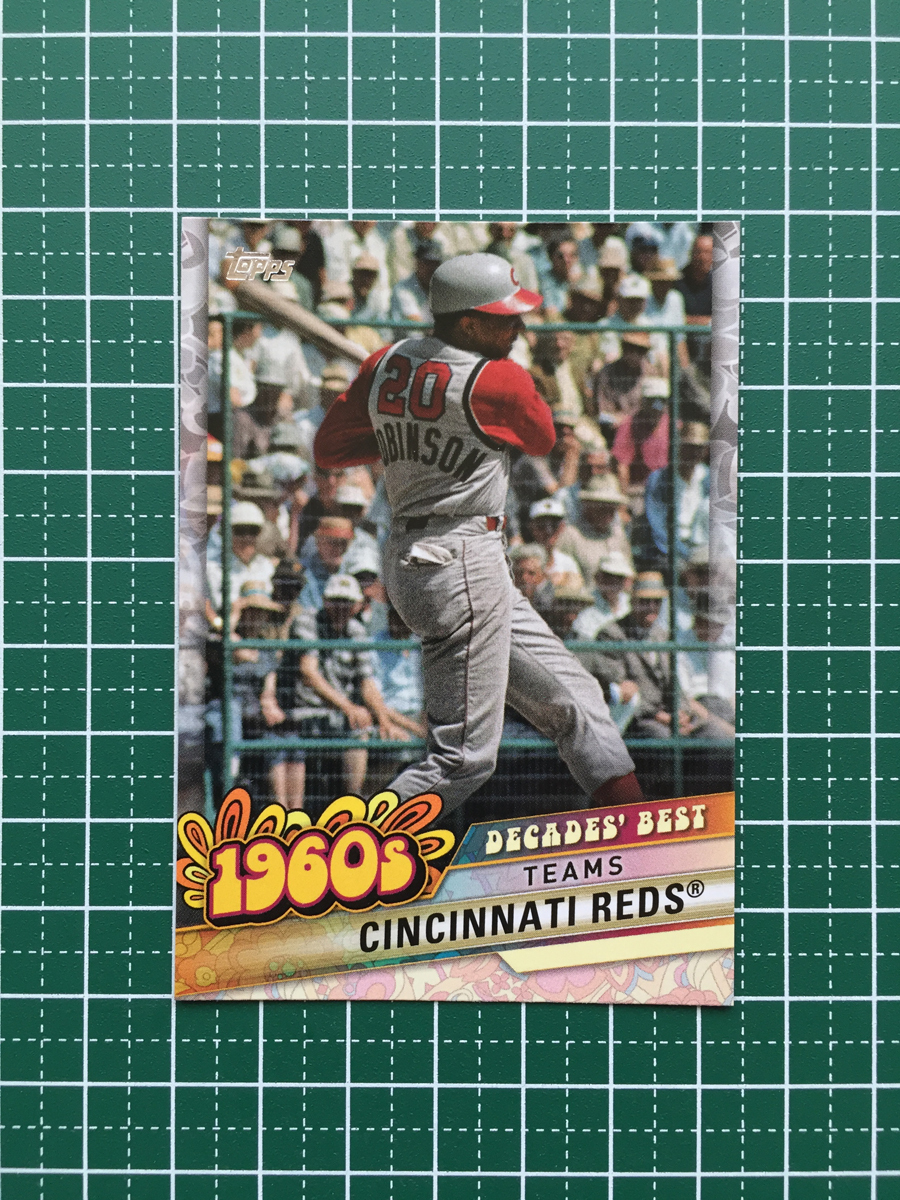 ★TOPPS MLB 2020 SERIES 1 #DB-28 CINCINNATI REDS インサートカード「Decades' Best 1960s」★_画像1