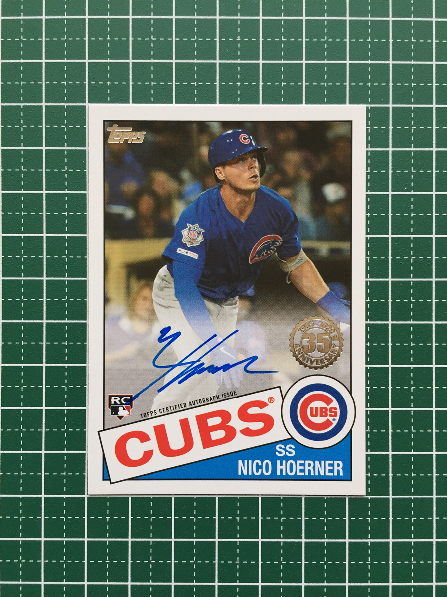 ★TOPPS MLB 2020 SERIES 1 #85A-NH NICO HOERNER［CHICAGO CUBS］直筆サインカード「1985 35th ANNIVERSARY AUTOGRAPHS」ルーキー RC★