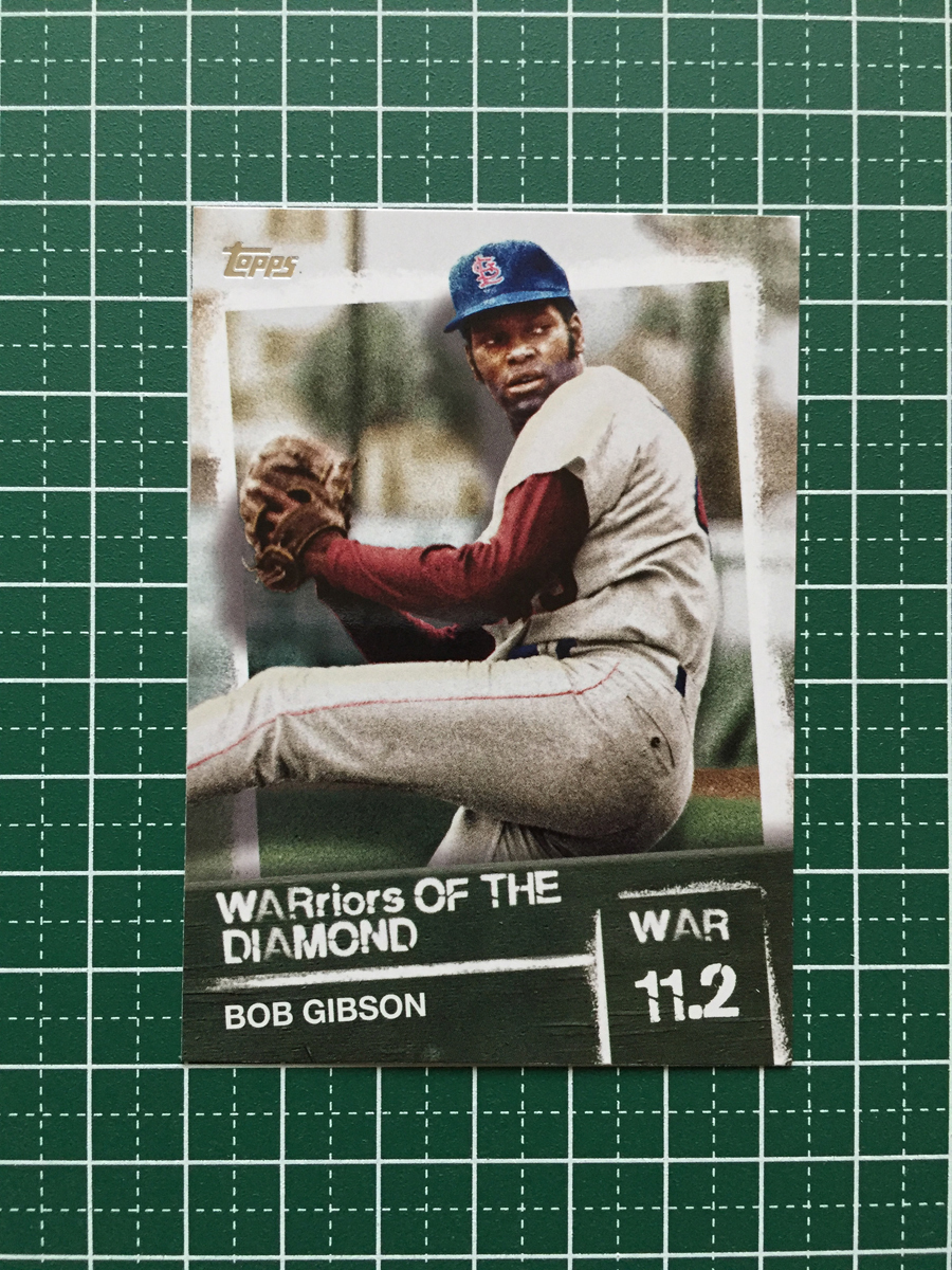 ★TOPPS MLB 2020 SERIES 2 #WOD-22 BOB GIBSON［ST. LOUIS CARDINALS］インサートカード「WARriors OF THE DIAMOND」20★_画像1