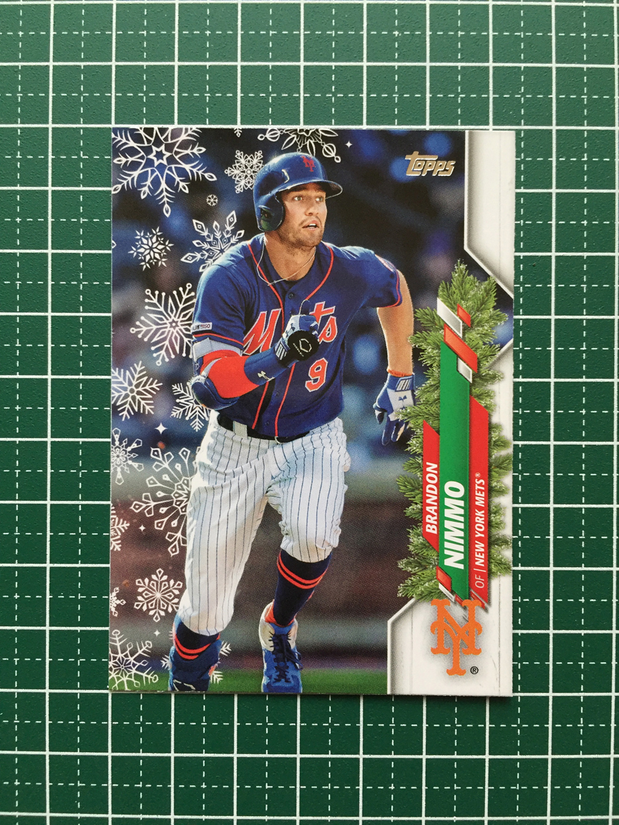 ★TOPPS MLB 2020 HOLIDAY #HW185 BRANDON NIMMO［NEW YORK METS］ベースカード★_画像1