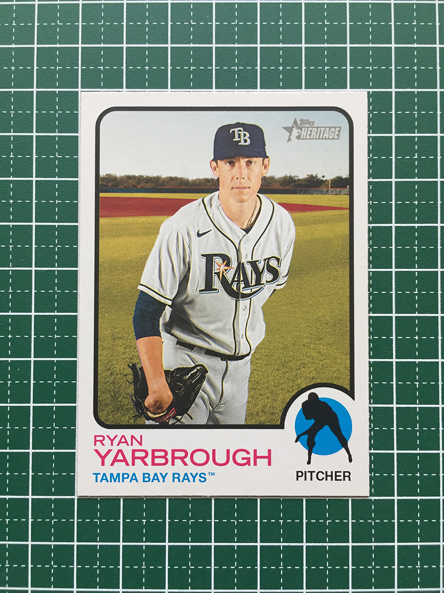 ★TOPPS MLB 2022 HERITAGE #23 RYAN YARBROUGH［TAMPA BAY RAYS］ベースカード「BASE」★_画像1