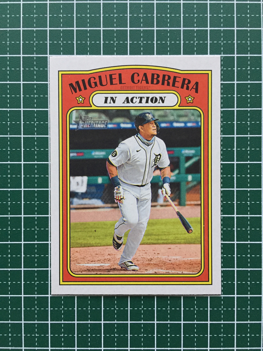 ★TOPPS MLB 2021 HERITAGE #107 MIGUEL CABRERA［DETROIT TIGERS］ベースカード「IA」★_画像1