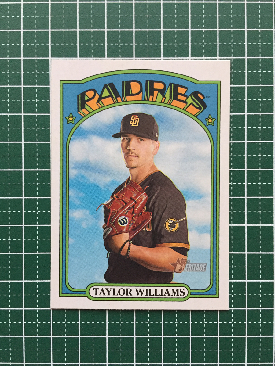 ★TOPPS MLB 2021 HERITAGE #369 TAYLOR WILLIAMS［SAN DIEGO PADRES］ベースカード★_画像1