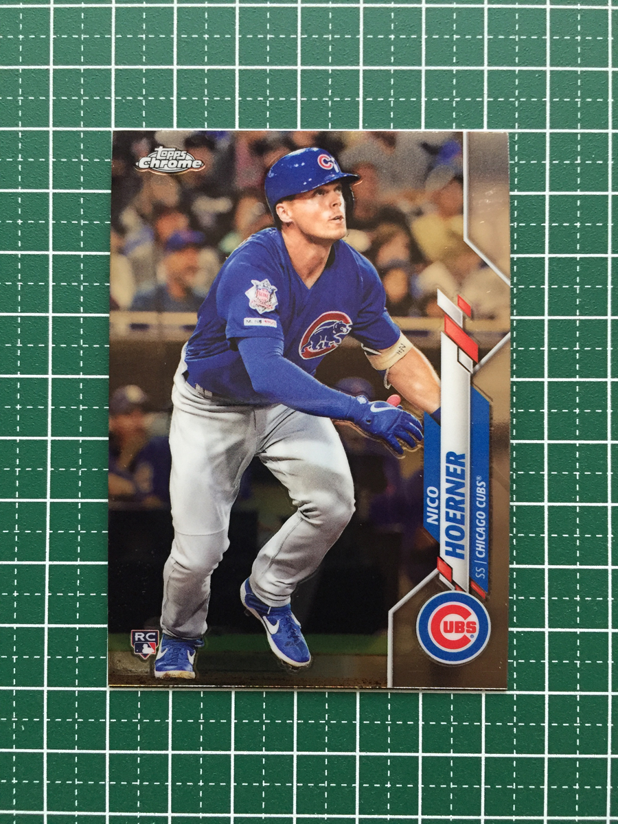 ★TOPPS CHROME MLB 2020 #161 NICO HOERNER［CHICAGO CUBS］ベースカード ルーキー RC 20★の画像1