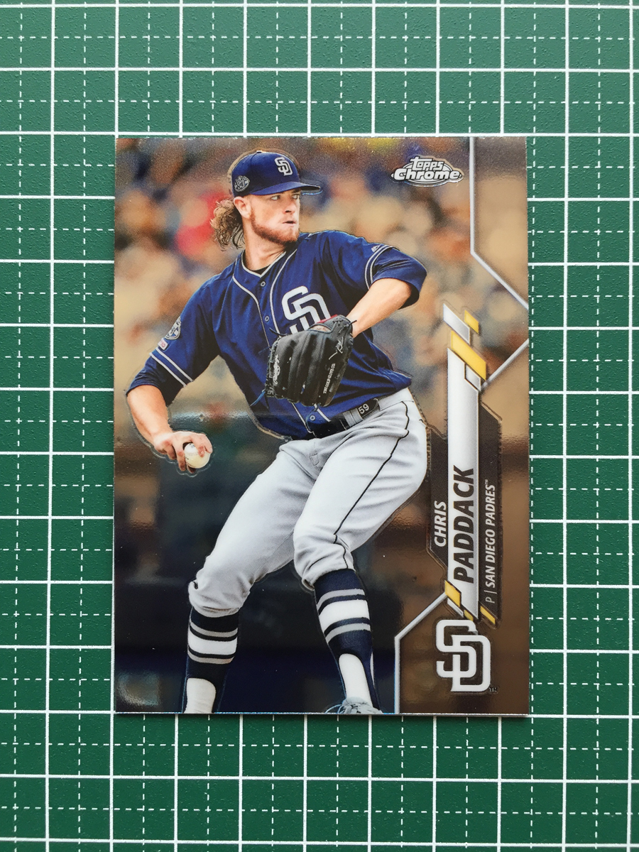 ★TOPPS CHROME MLB 2020 #39 CHRIS PADDACK［SAN DIEGO PADRES］ベースカード 20★_画像1