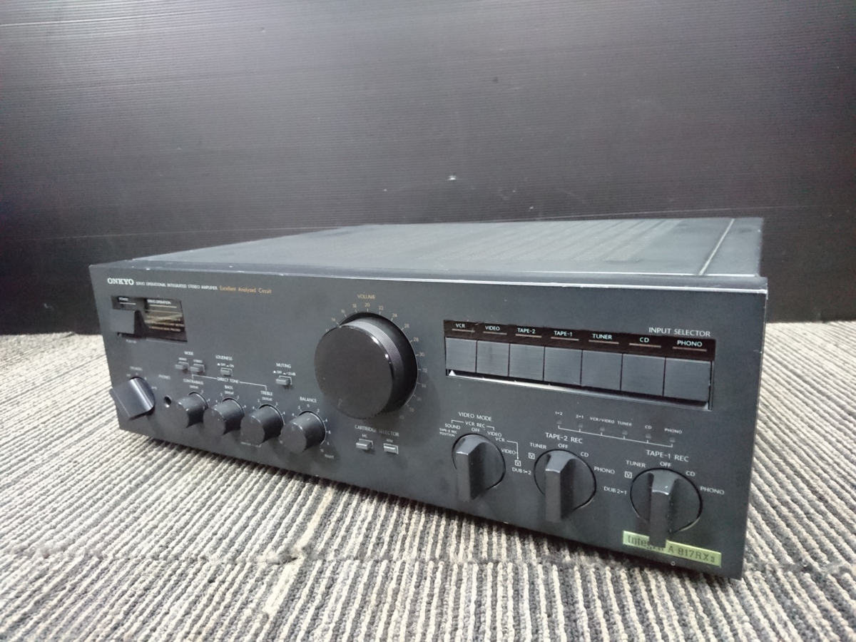 ONKYO オンキヨー Integra A-817RXII プリメインアンプ【・完動品】動作確認済み。