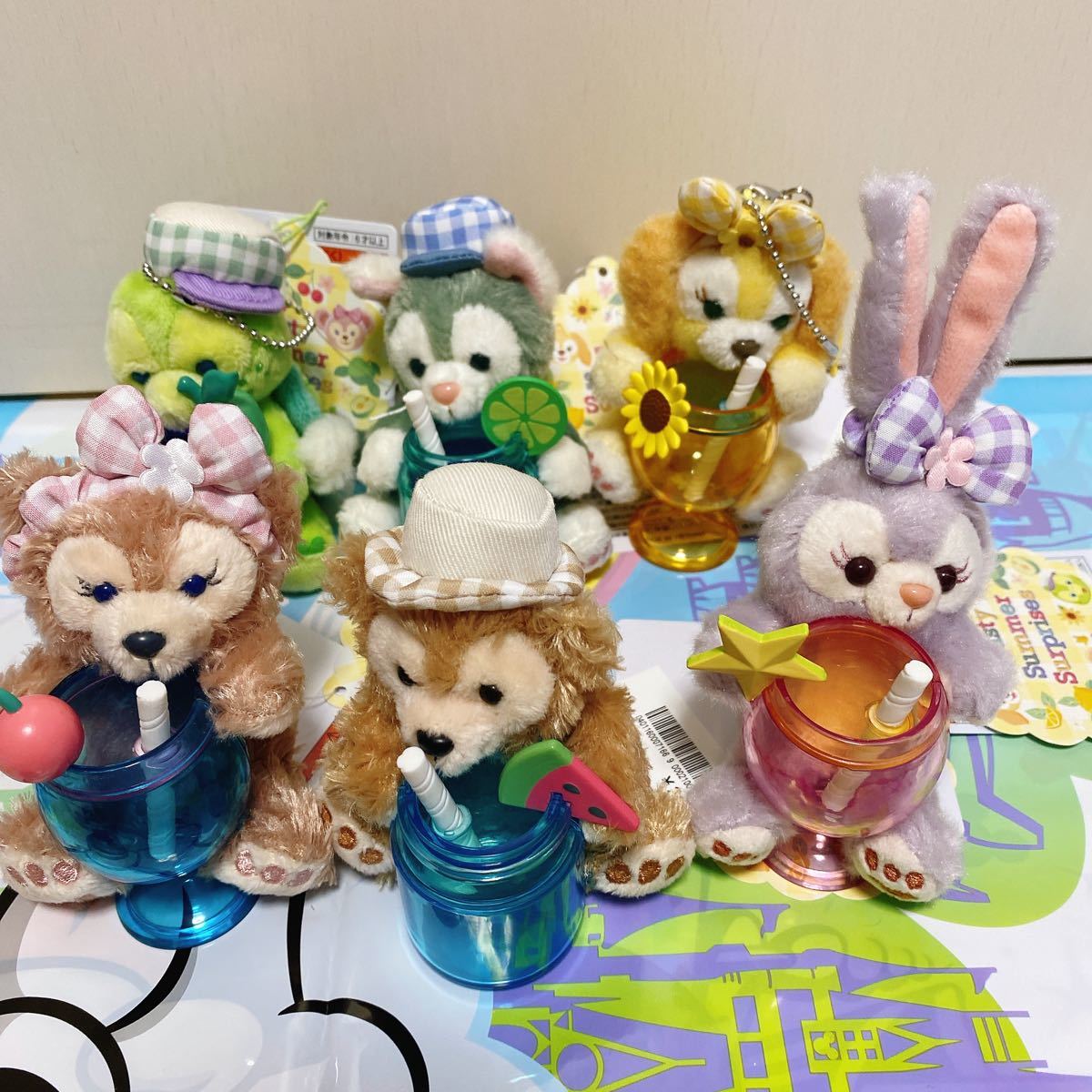 ダッフィー テイスティサマーサプライズ ぬいぐるみストラップ6点セット ぬいぐるみストラップ 6点 セット テイスティサマーサプライズ