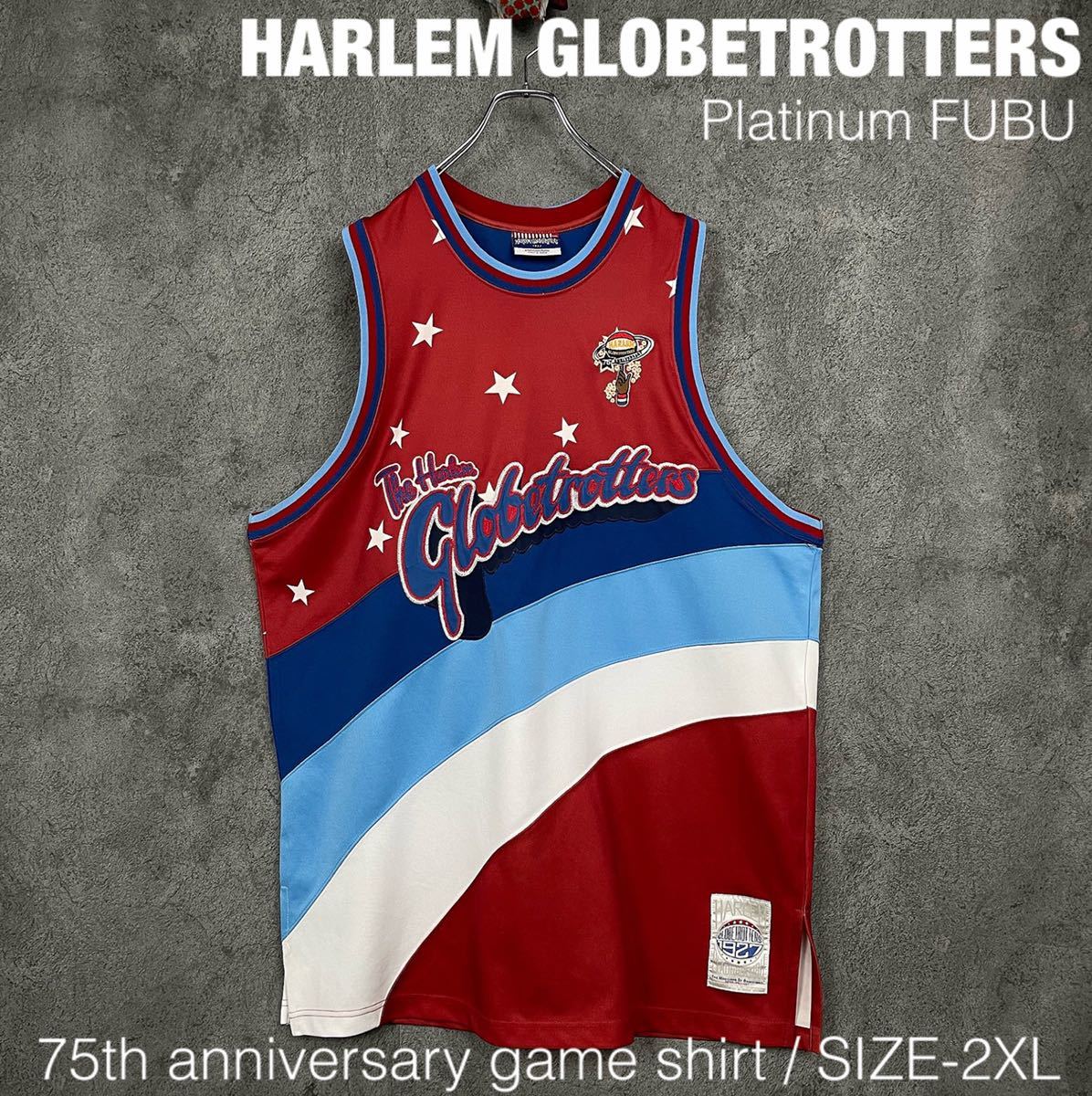 HARLEM GLOBETROTTERS 75周年記念 ゲームシャツ タンクトップ FUBU