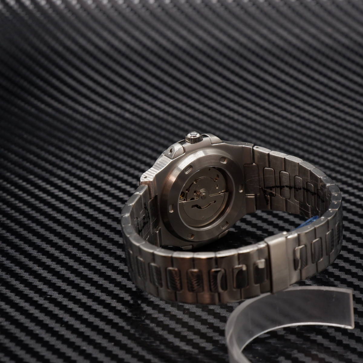 【国内即日発送】高品質ムーブメント・メンズ自動巻き腕時計 ノーチラス 40mm 希少高級ブランド PARNIS パーニス PP91_画像7