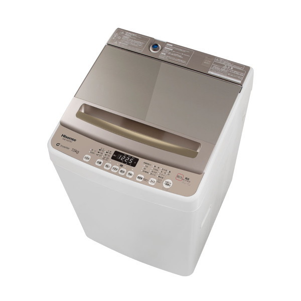新品☆ハイセンス 7.5kg　全自動洗濯機[低騒音インバーター]送料無料80
