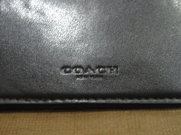 KO-121◇中古 COACH コーチ 二つ折り財布 F75083_画像4