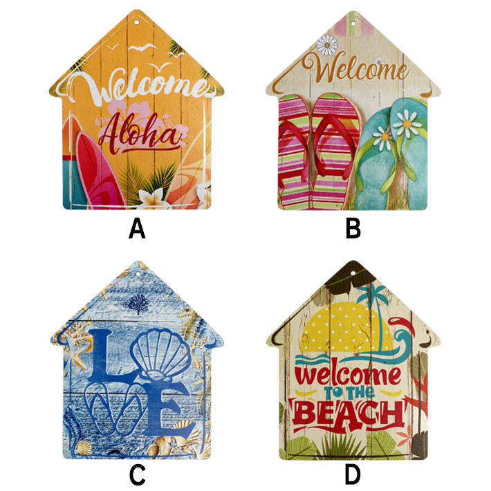  beach house autograph plate (B) Beach Sign House Shaped house sea design summer summer marine abroad interior [ mail service OK]